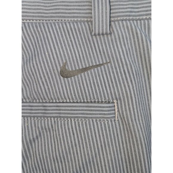 Nike Golf Mens Tour Performance Dri-Fit Striped Shorts 42 Gray - Picture 6 of 9